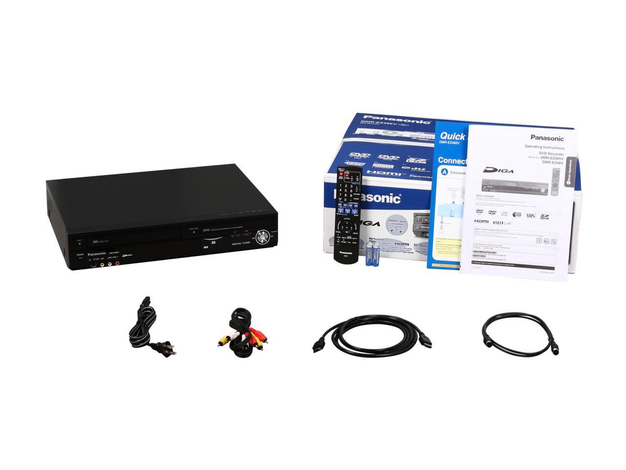Panasonic DVD Recorder & VCR Combo DMREZ485VK