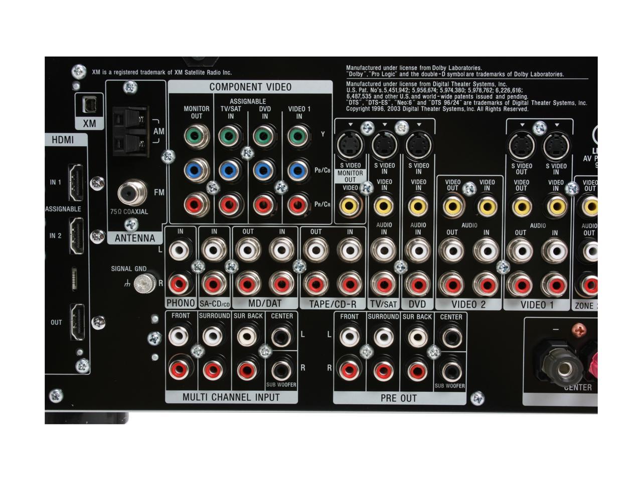 SONY STRDG1000 7.1Channel Home Theater A/V Receiver