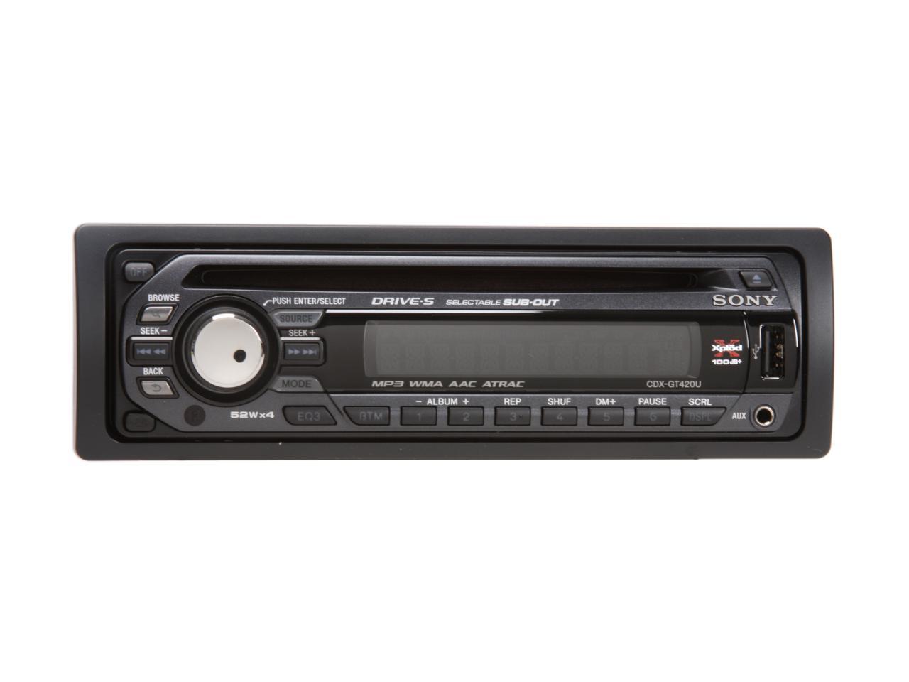 SONY CD Receiver MP3/WMA/AAC Player with USB Connection