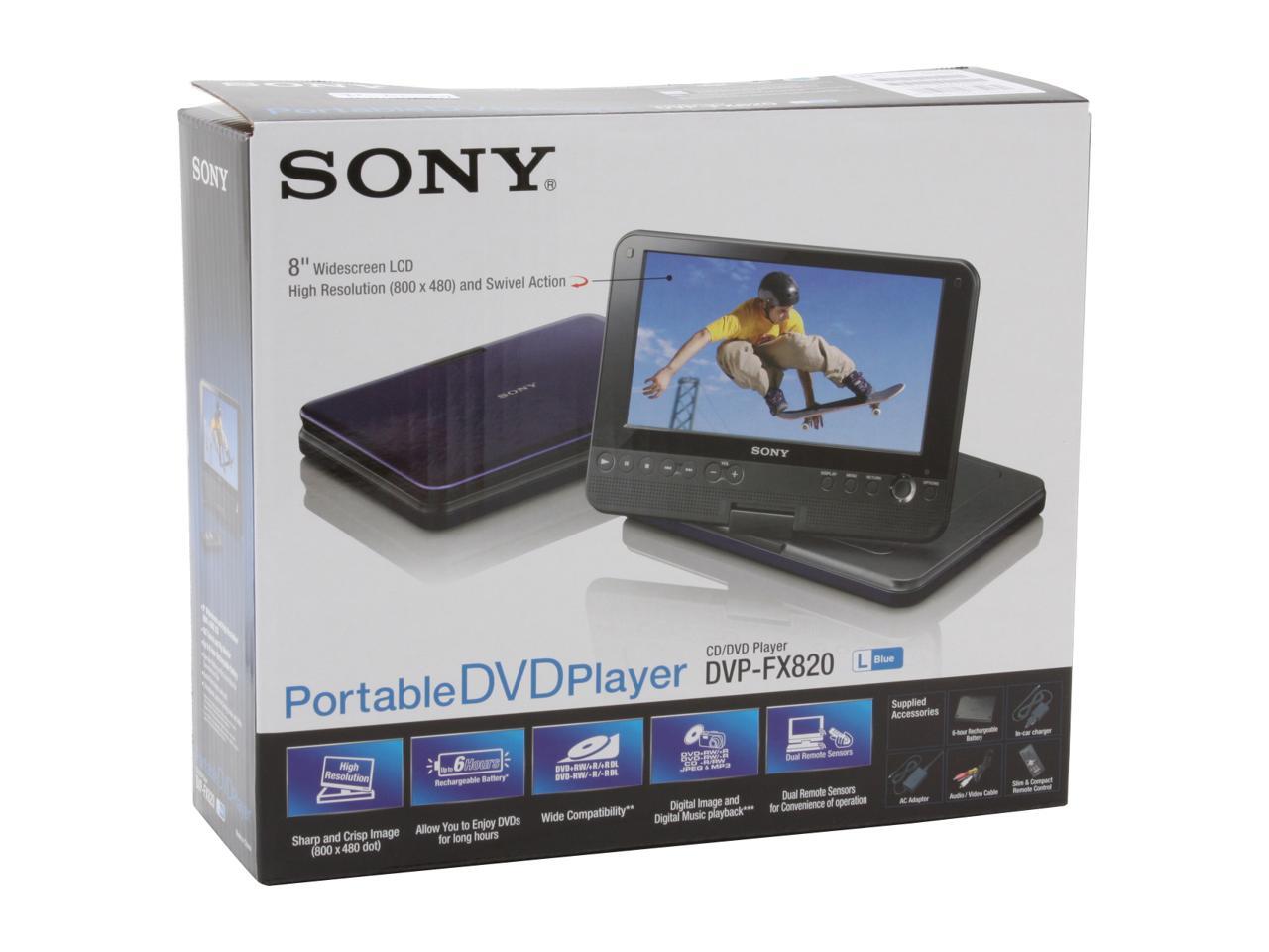 SONY DVPFX820/L 8" Portable DVD Players Blue