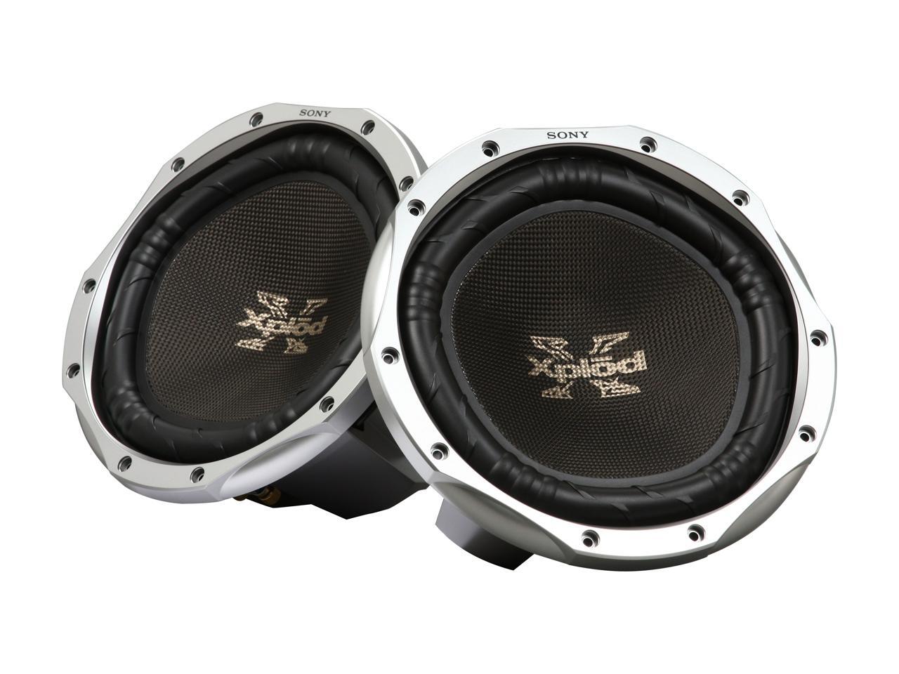 SONY 10" 1200W Two Car Subwoofer (Virtual Package)