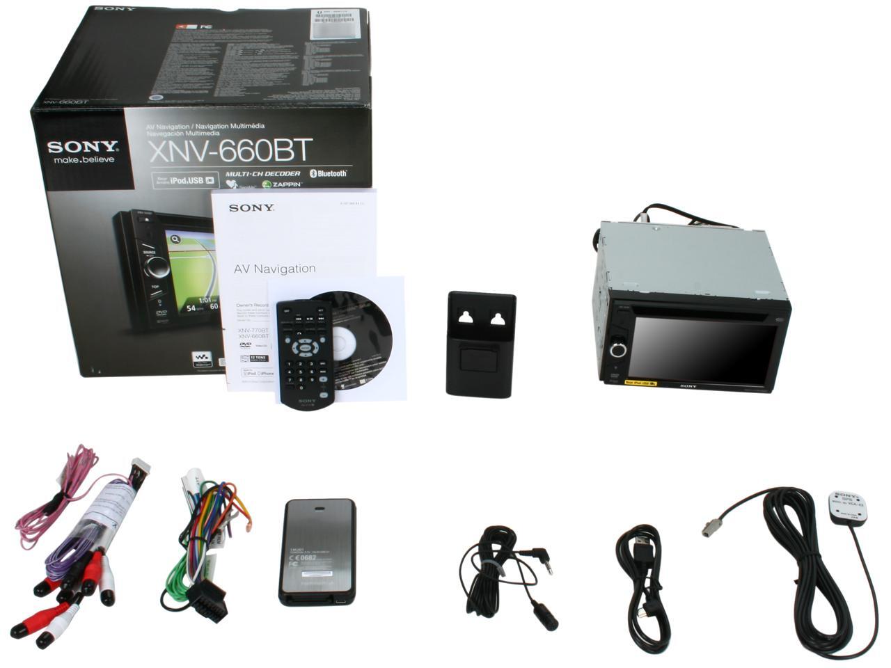 SONY InDash A/V Receiver with 6.2" Touchscreen & Navigation