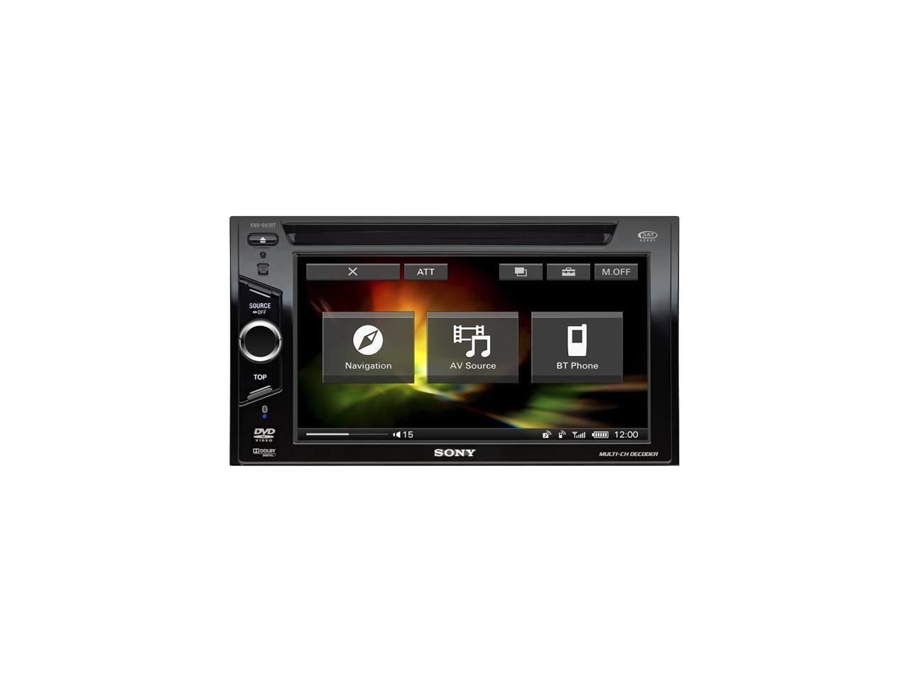 SONY InDash A/V Receiver with 6.2" Touchscreen & Navigation