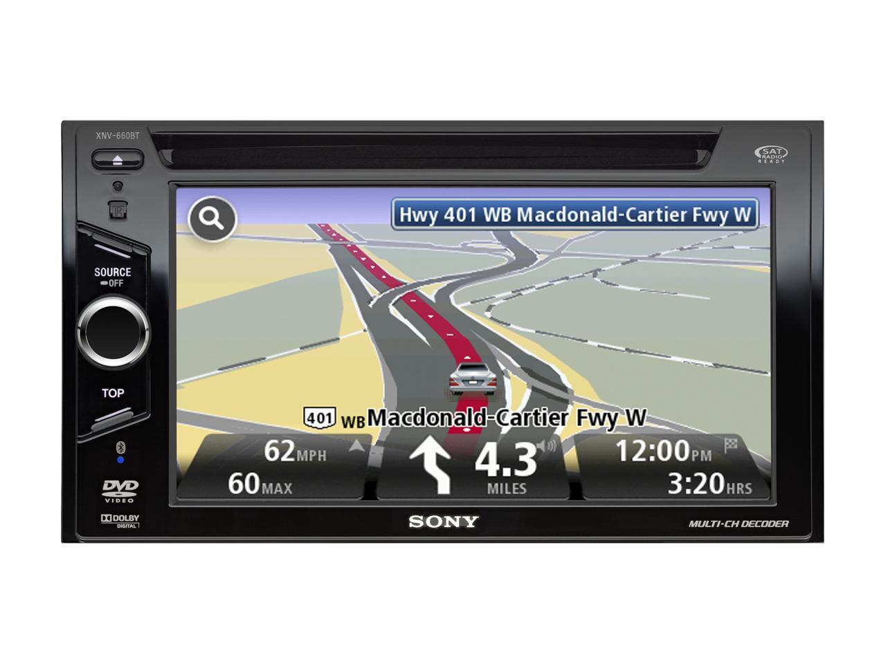 SONY InDash A/V Receiver with 6.2" Touchscreen & Navigation