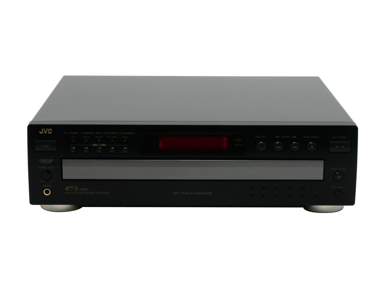 JVC XL-FZ258BK 5 Disc Carousel CD Changer Black - Newegg.com