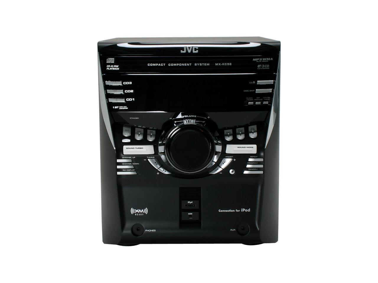 JVC CD 3Disc Changer Shelf System MXKC58