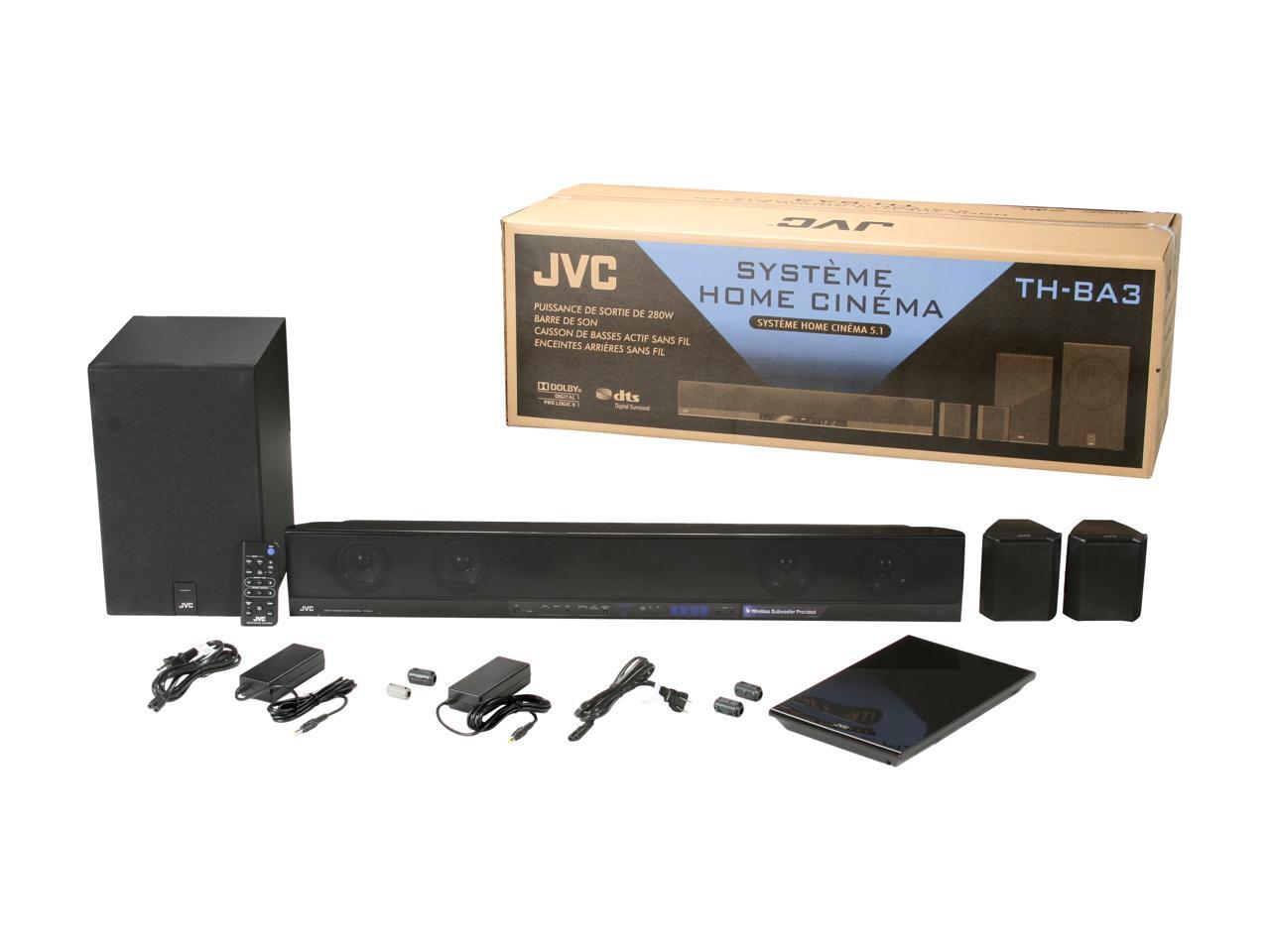 JVC THBA3 5.1Channel Soundbar Home Theater System