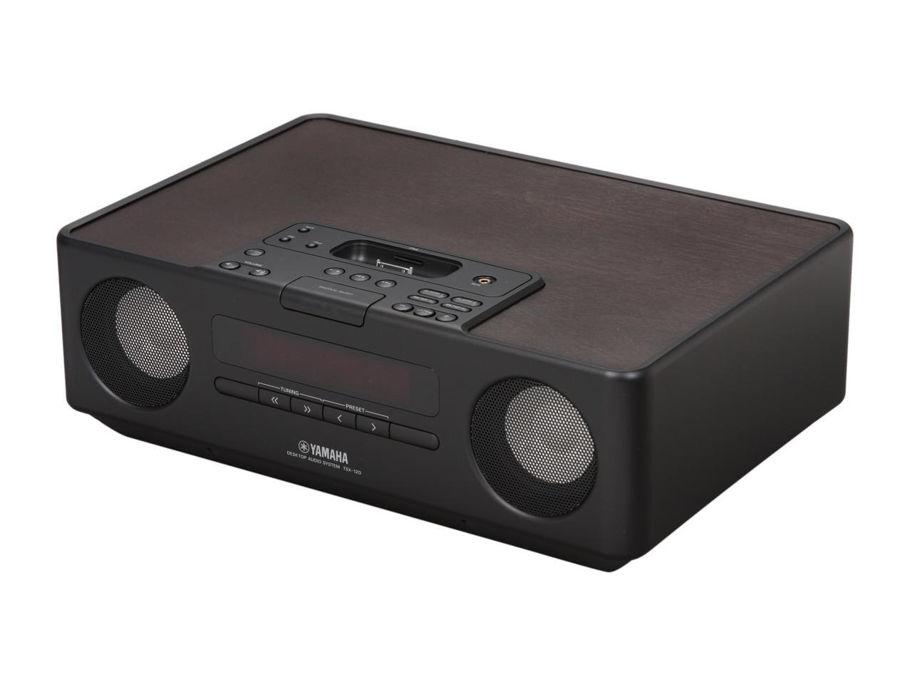 Yamaha Desktop Audio System w/ FM Tuner + iPod dock TSX120 (BLACK
