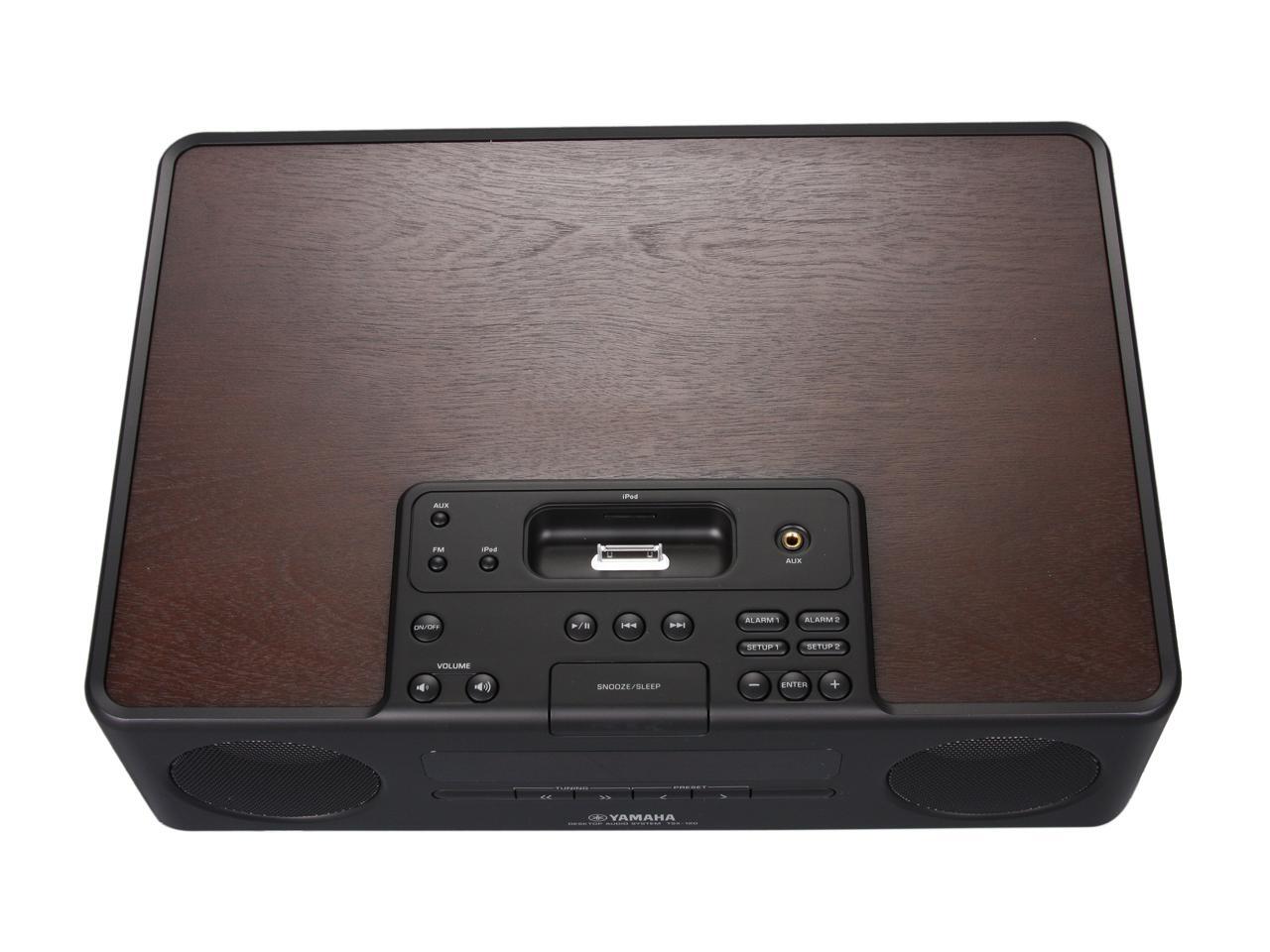 Yamaha Desktop Audio System w/ FM Tuner + iPod dock TSX120 (BLACK