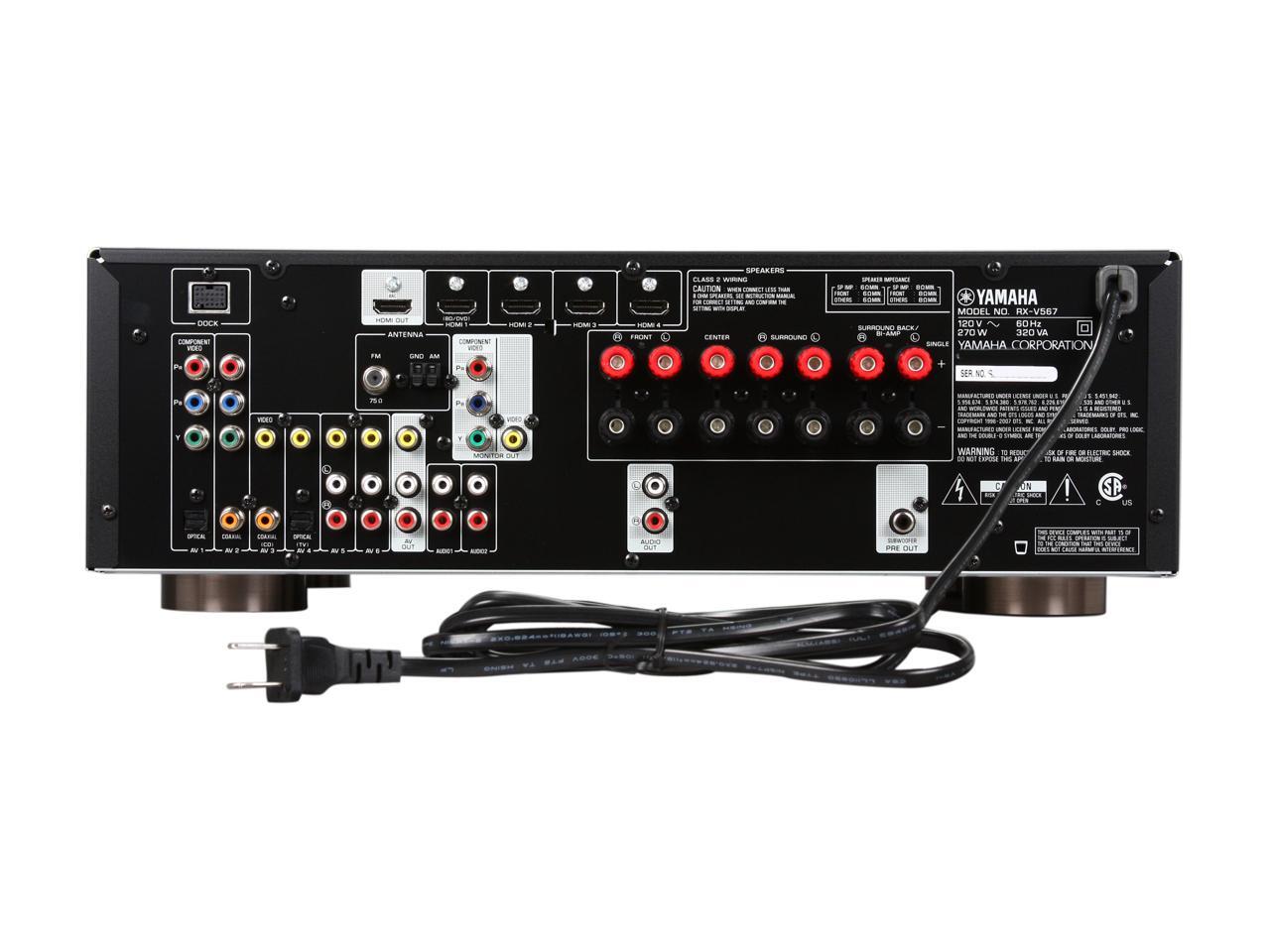 YAMAHA 7.1Channel Digital Home Theater Receiver RXV567