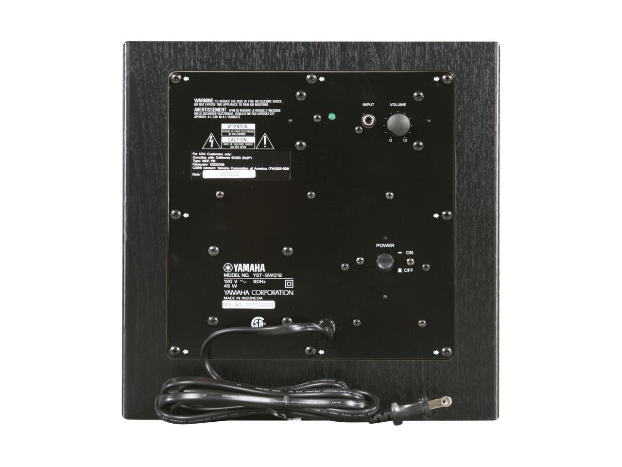 YAMAHA YHT393BL 5.1 Channel Home Theater in a Box System