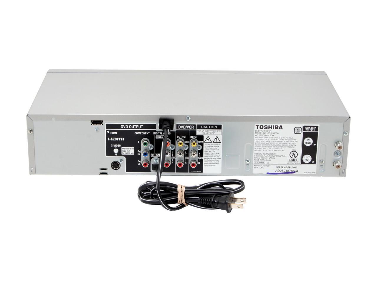 Refurbished TOSHIBA DVD Player & VCR Combo SDV593