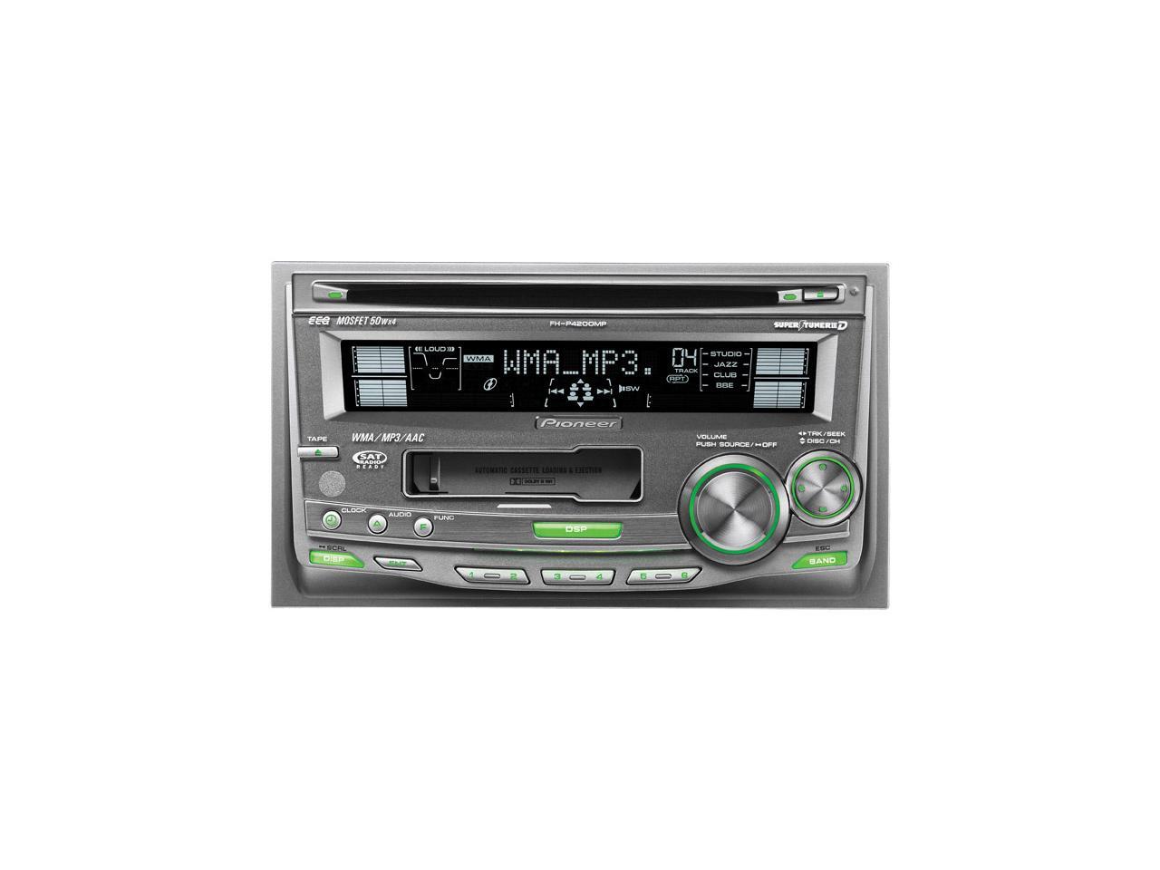 Pioneer InDash DoubleDIN CD/Cassette Receiver