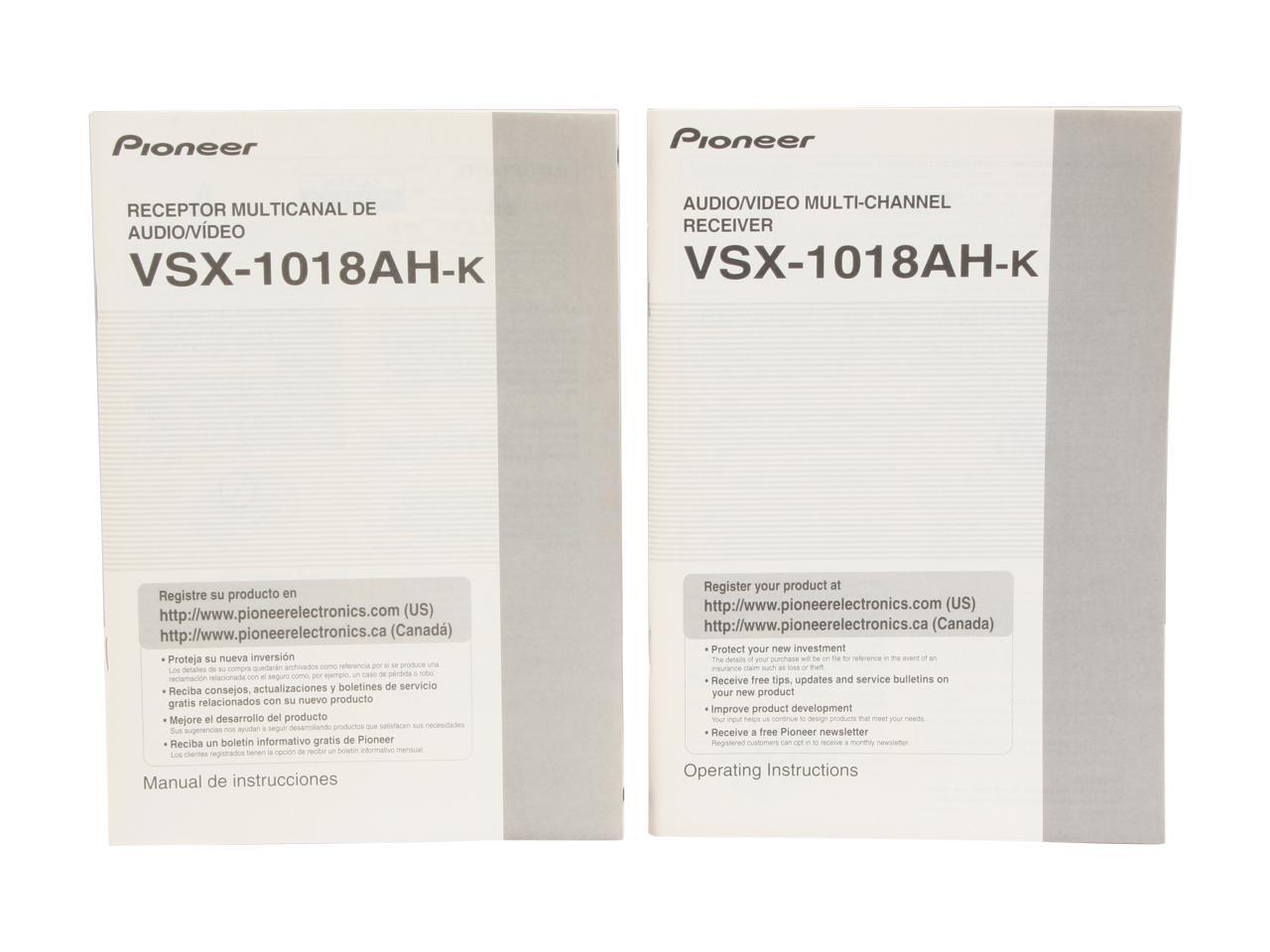 Pioneer VSX-1018AH-K 7.1-Channel A/V Receiver - Newegg.com