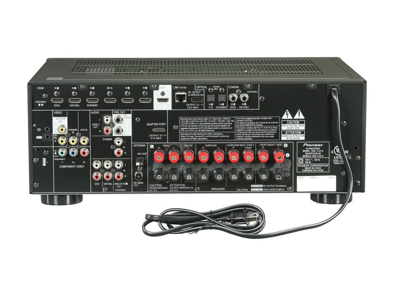 pioneer vsx 1122