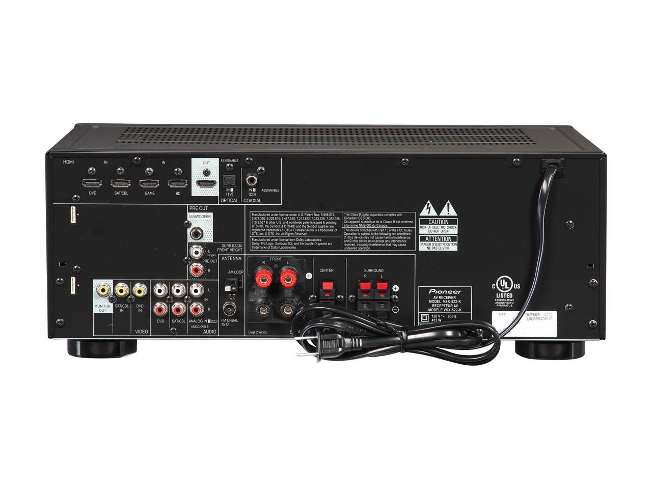 Refurbished Pioneer VSX522K 5.1Channel Receiver Newegg.ca