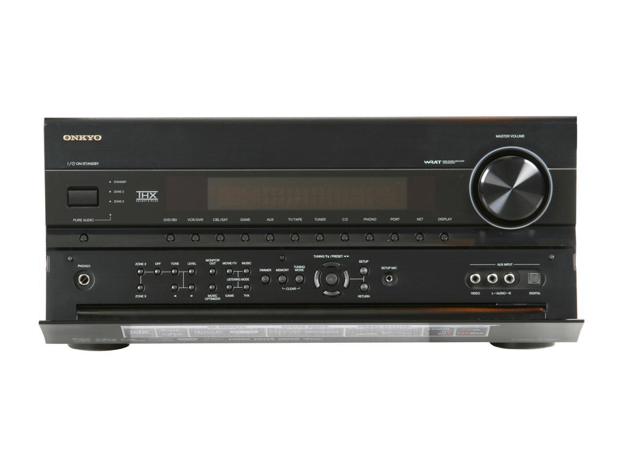 ONKYO TX-NR807 7.2-Channel Black Home Theater Receiver - Newegg.com