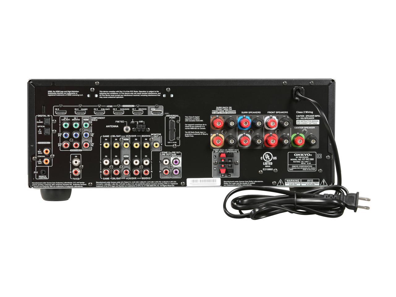 ONKYO HTRC260 7.2Channel Home Theater Receiver