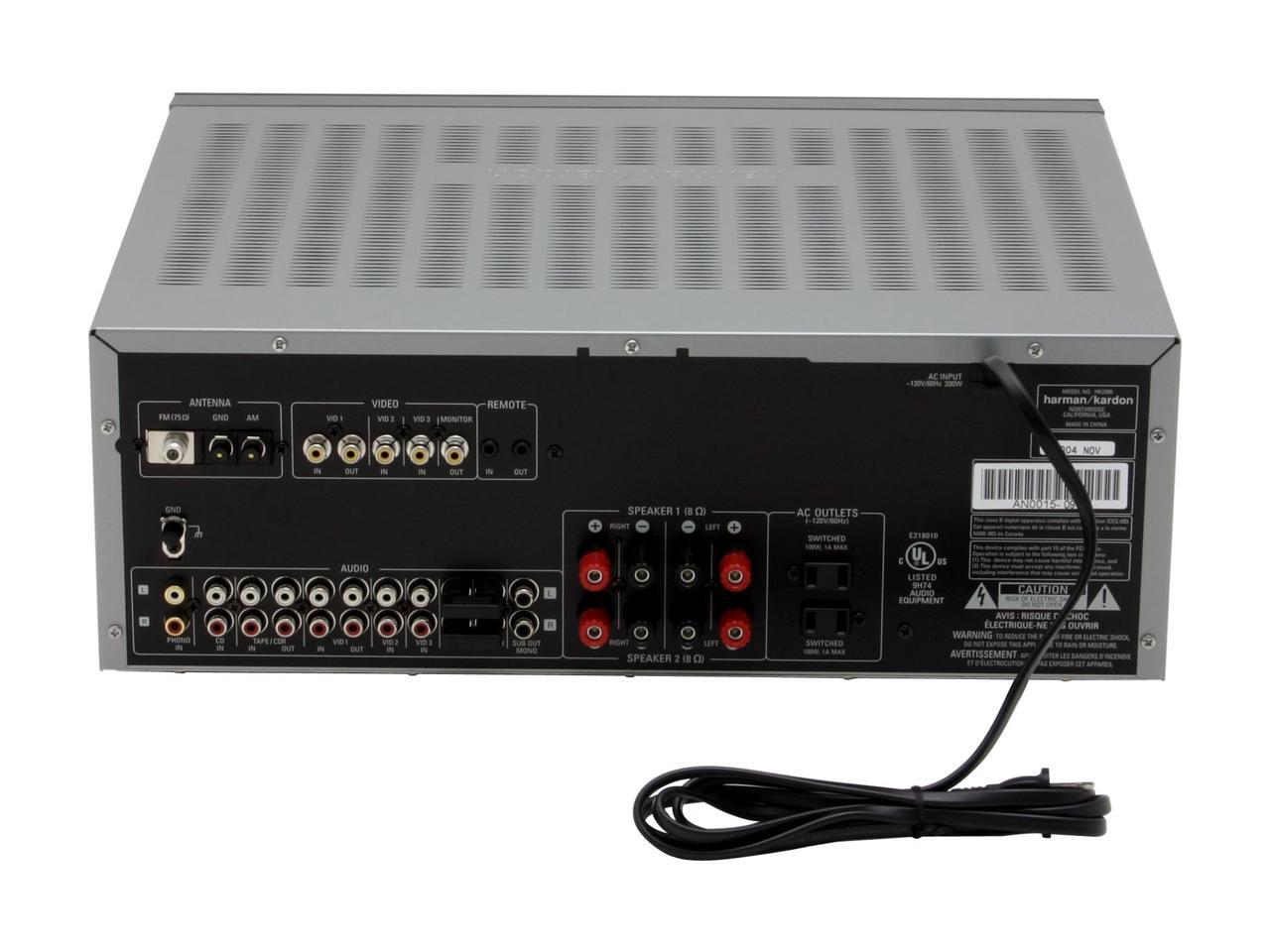 Open Box Harman/Kardon HK 3380 Stereo 2 x 80 Watts Stereo Receiver