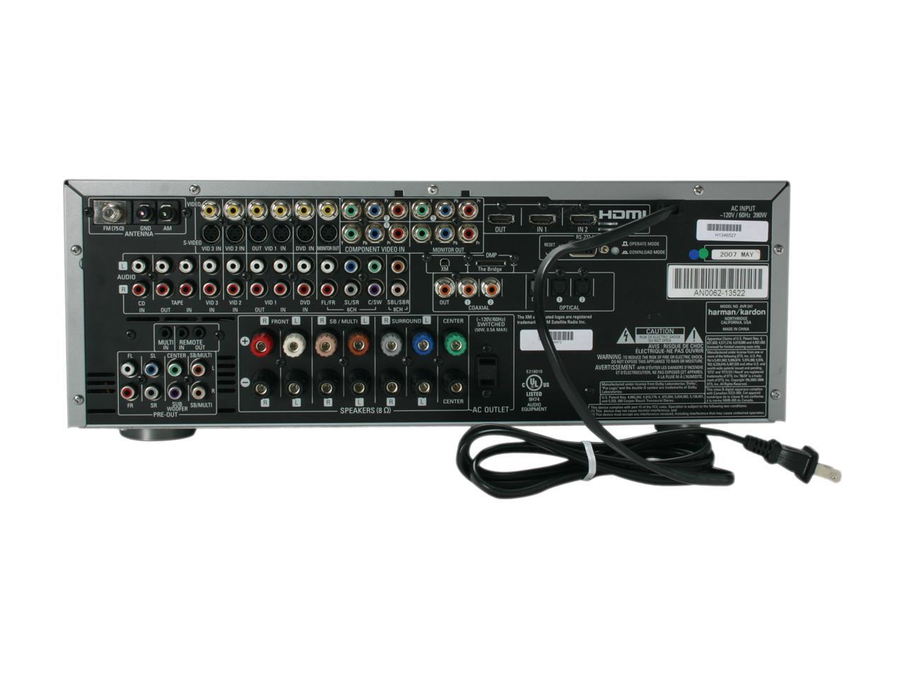 Open Box Harman/Kardon AVR 247 7.1Channel A/V Receiver with HDMI