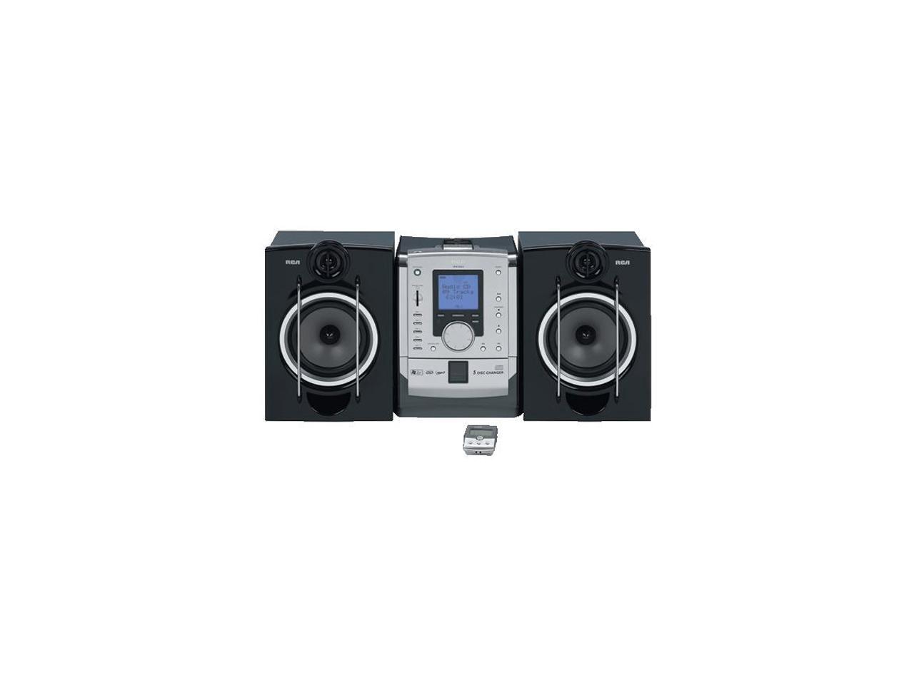 RCA CD/MP3/Radio 5Disc Changer Shelf System RS2058