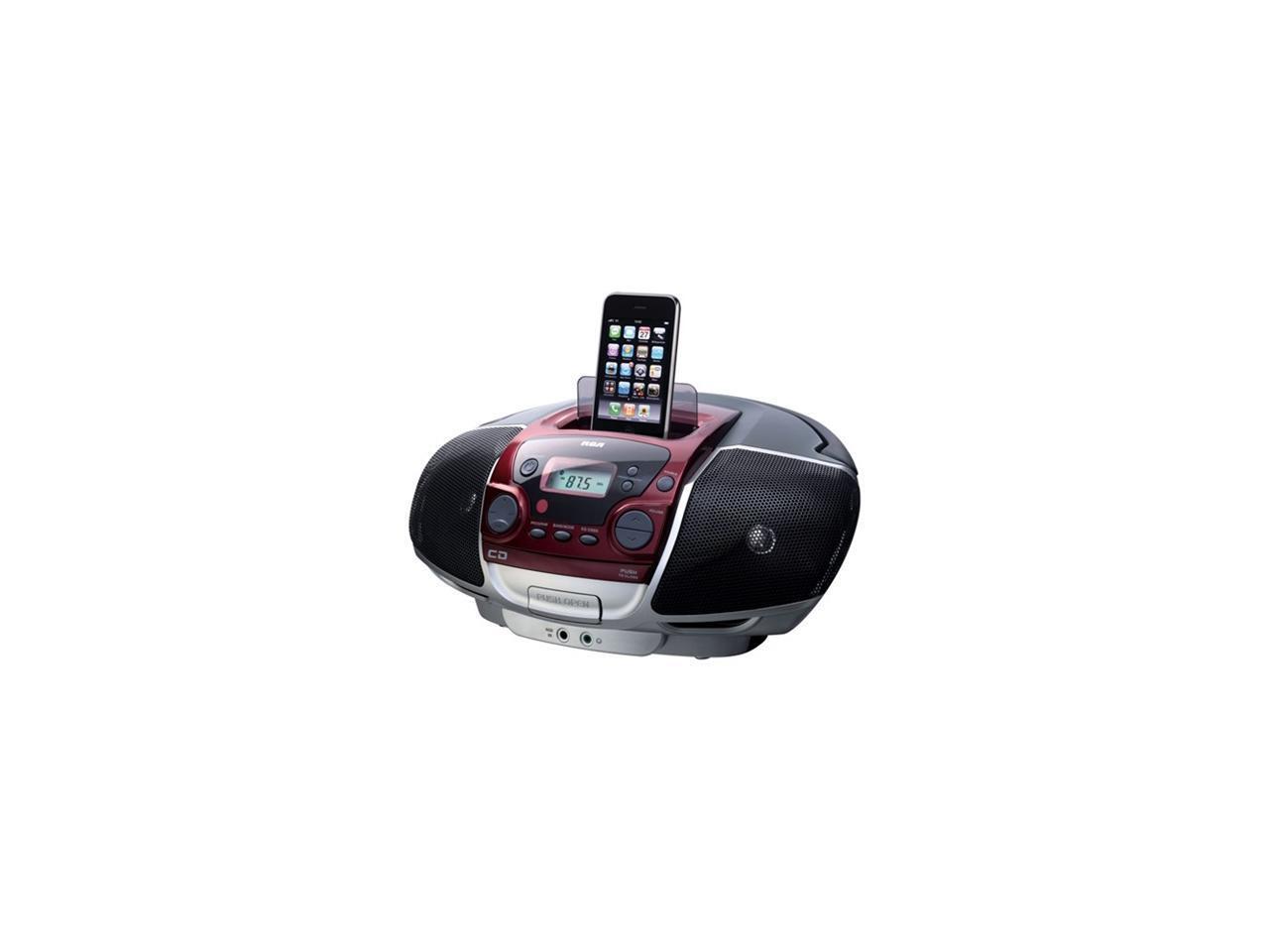 RCA Portable CD Player with dock for iPhone RCD175I