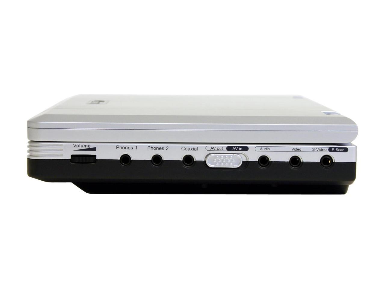 Mustek PL407H Portable Progressive Scan DVD player W/ 7" 169 LCD