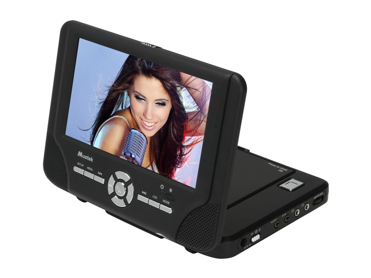 Mustek PD77C Dual 7" Display Portable DVD Player