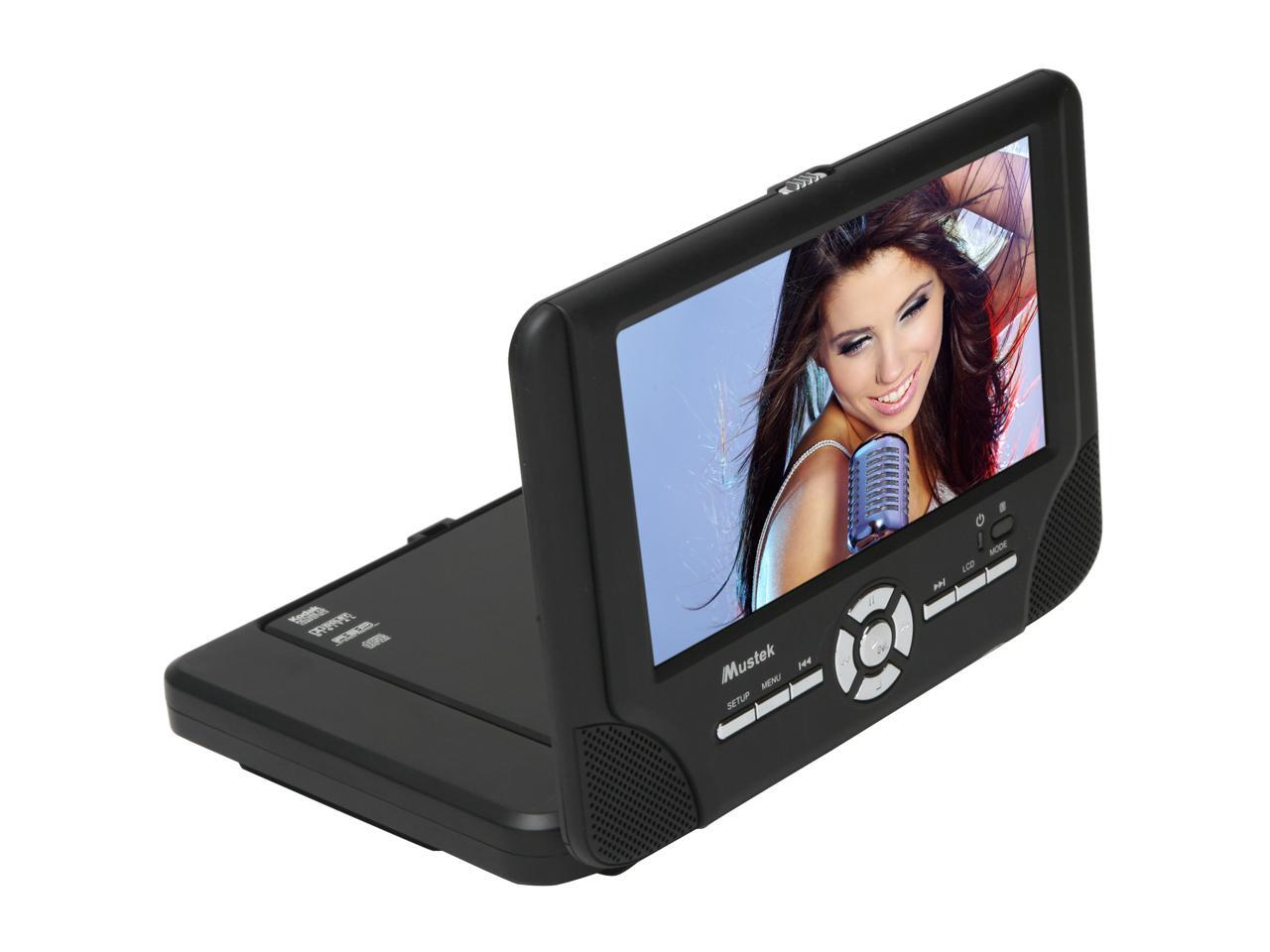 Mustek PD77C Dual 7" Display Portable DVD Player