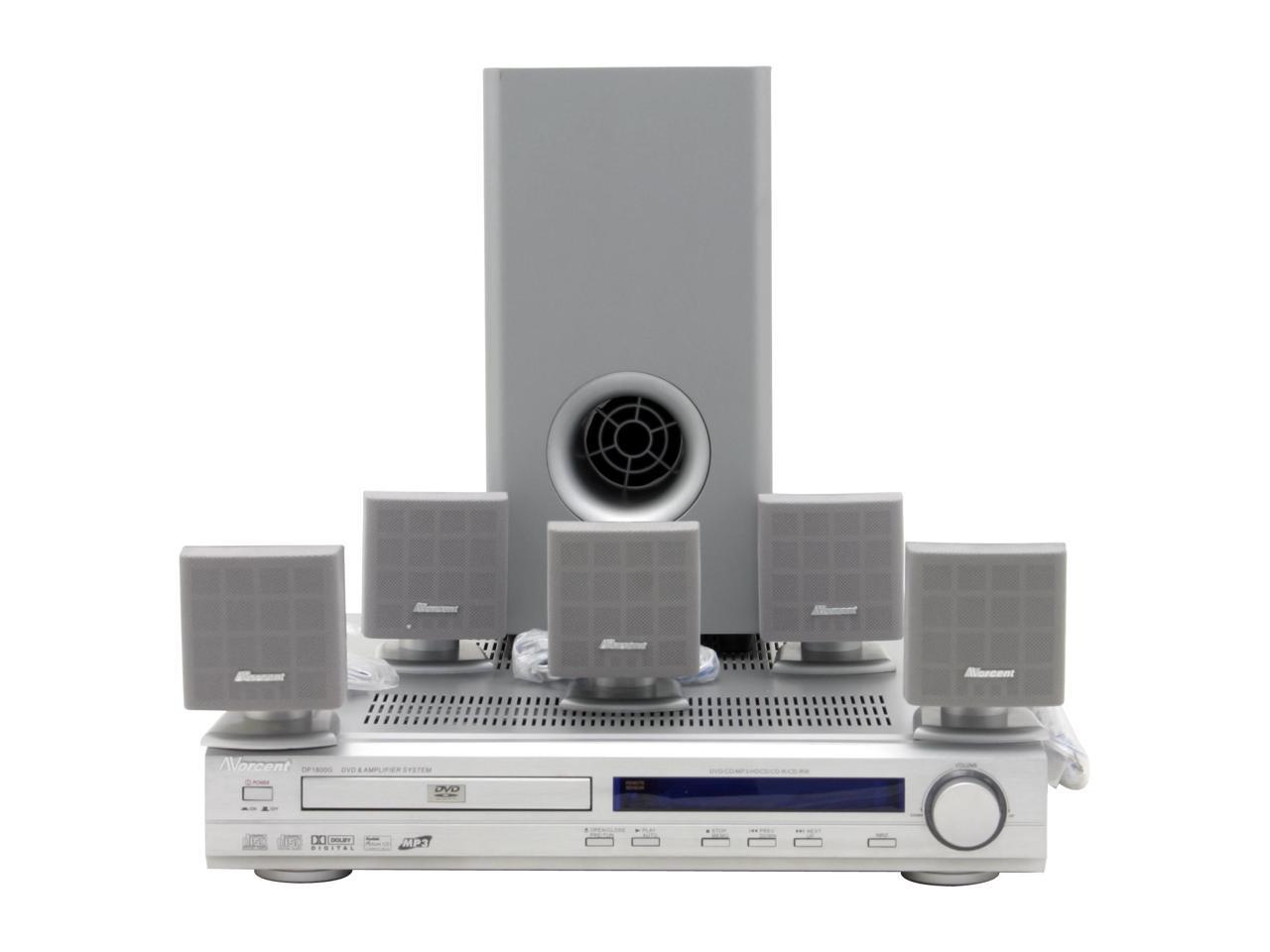 Open Box Norcent DP1800 5.1CH 150W DVD Home Theater System With AM/FM