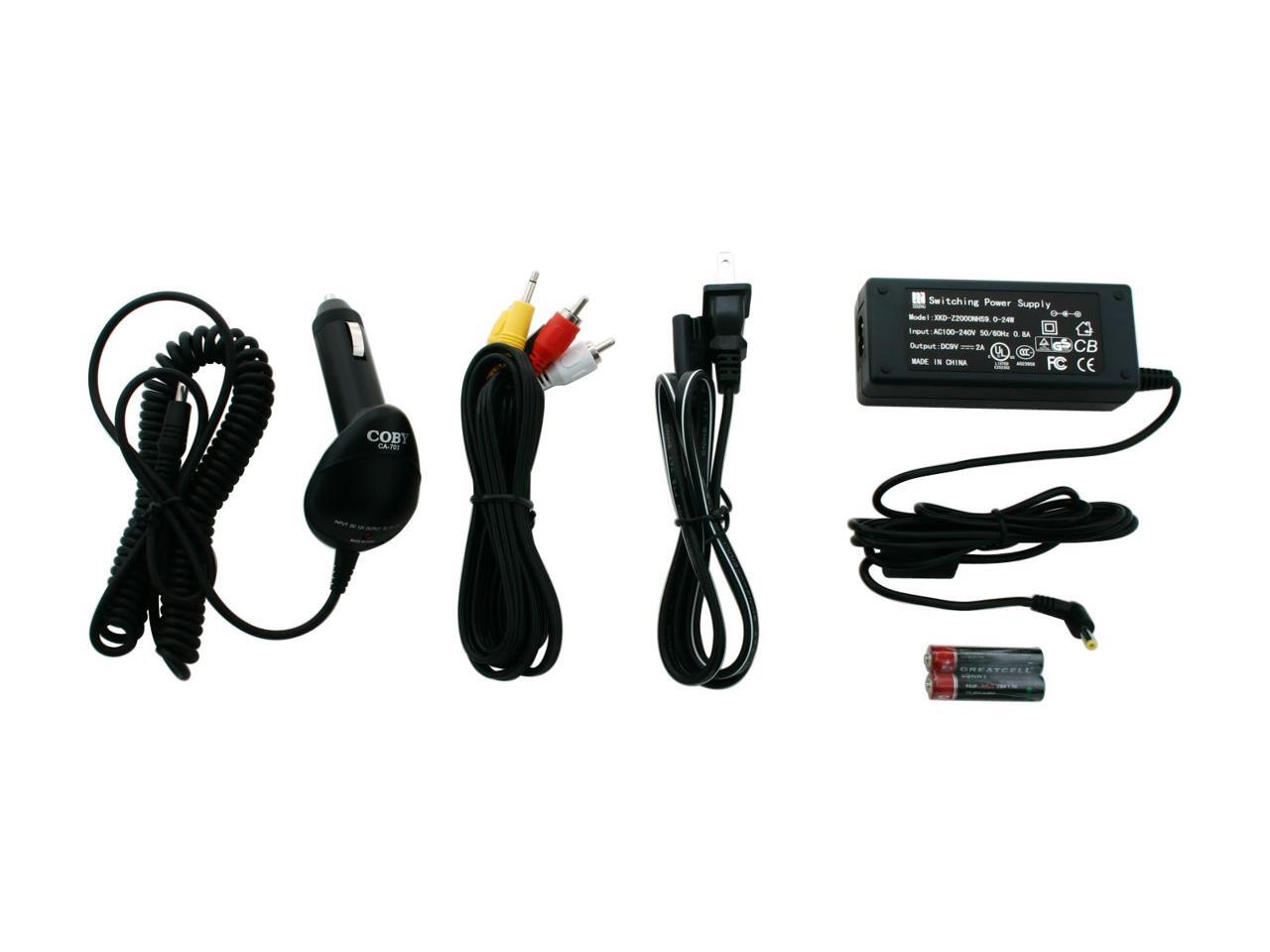 COBY VZON 7" WIDESCREEN PORTABLE DVD PLAYER