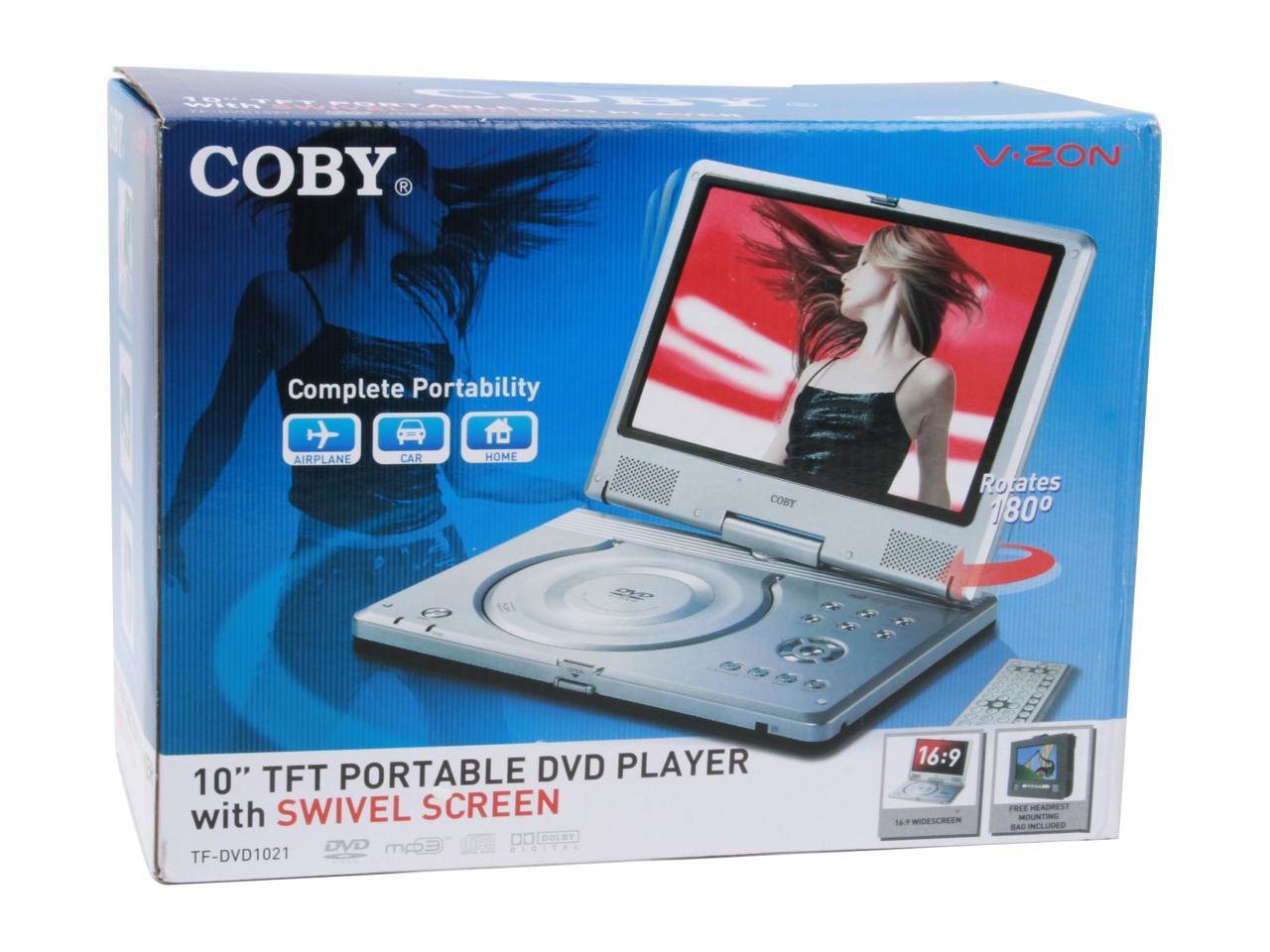 COBY TFDVD1021 10" Widescreen TFT Portable DVD/CD/MP3 Player