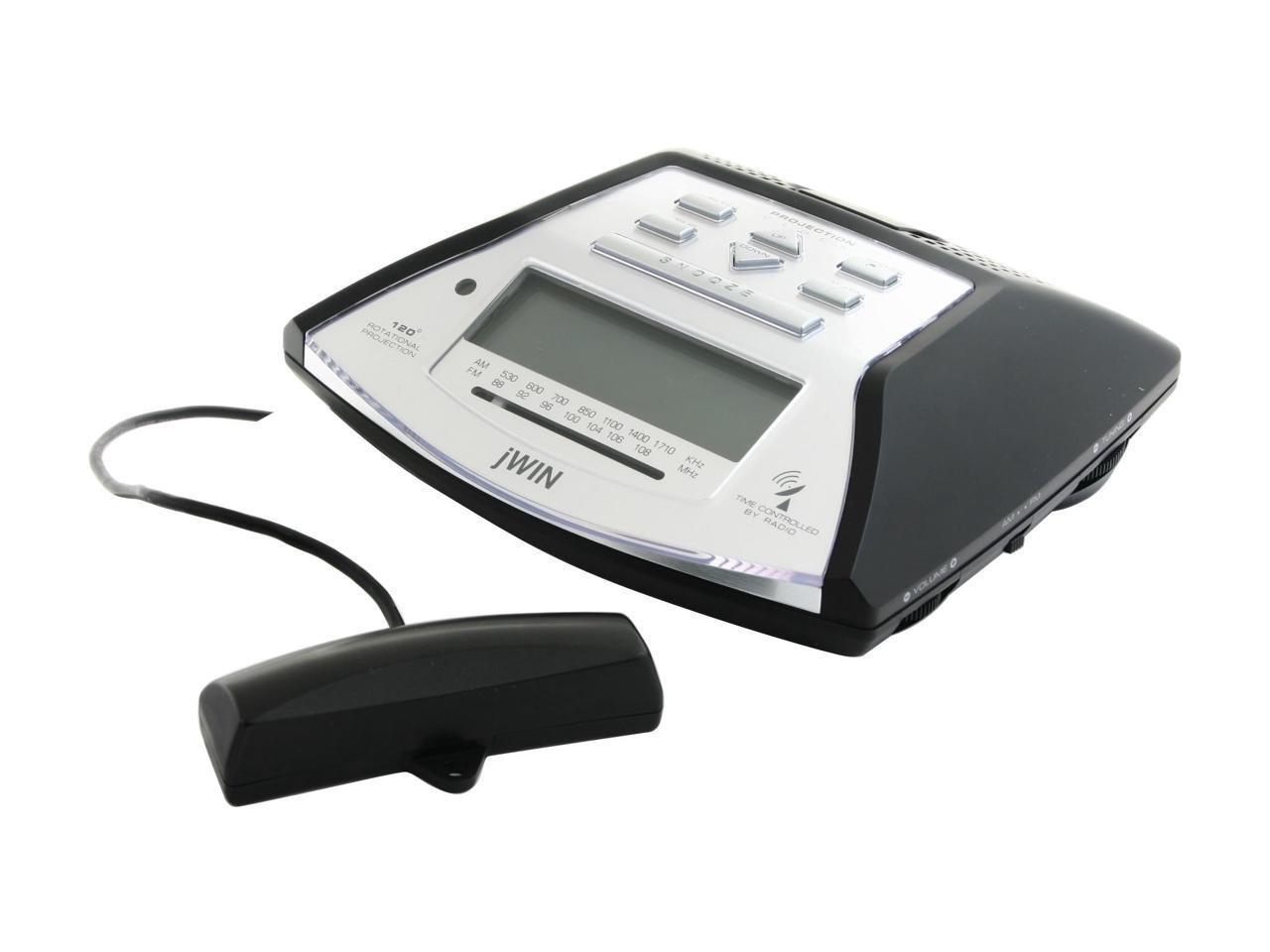 jWIN JL708 Self Setting Atomic Alarm Projection Clock w/ Blue