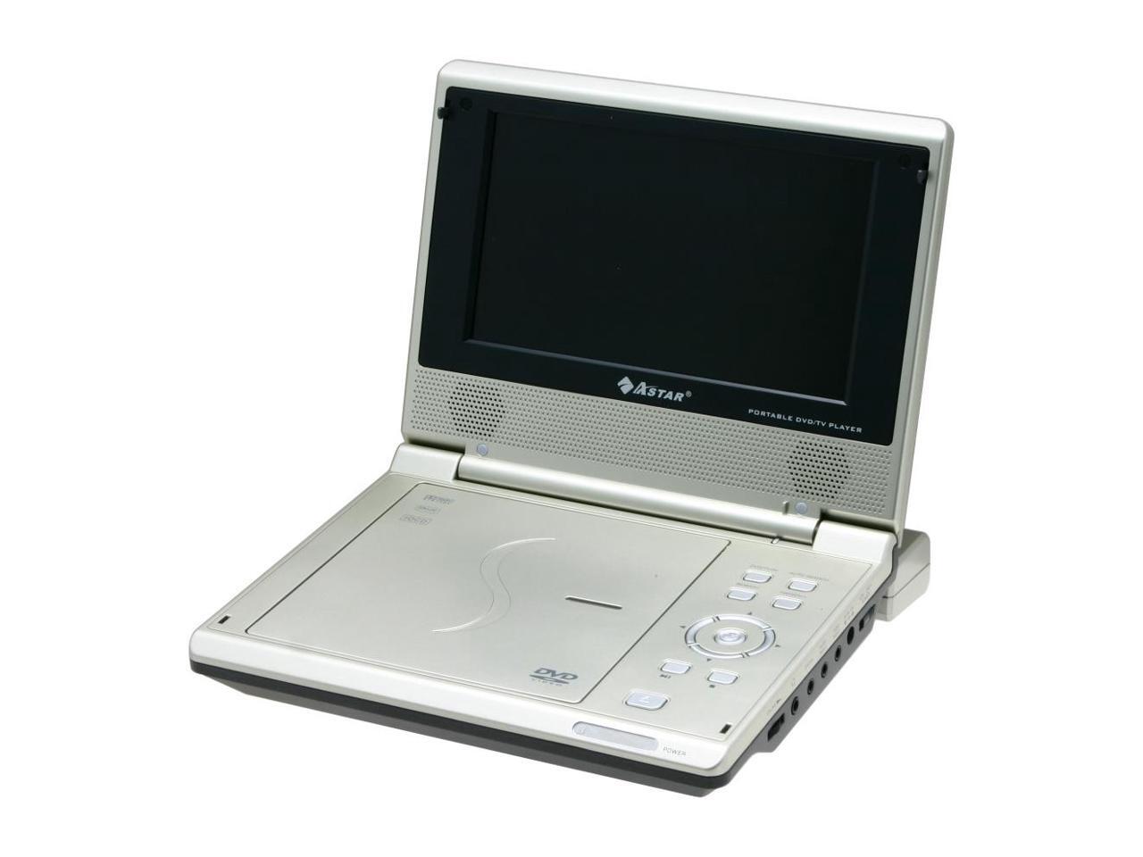 ASTAR PDV7077 Portable DVD Player with TV Tuner and 7" Screen