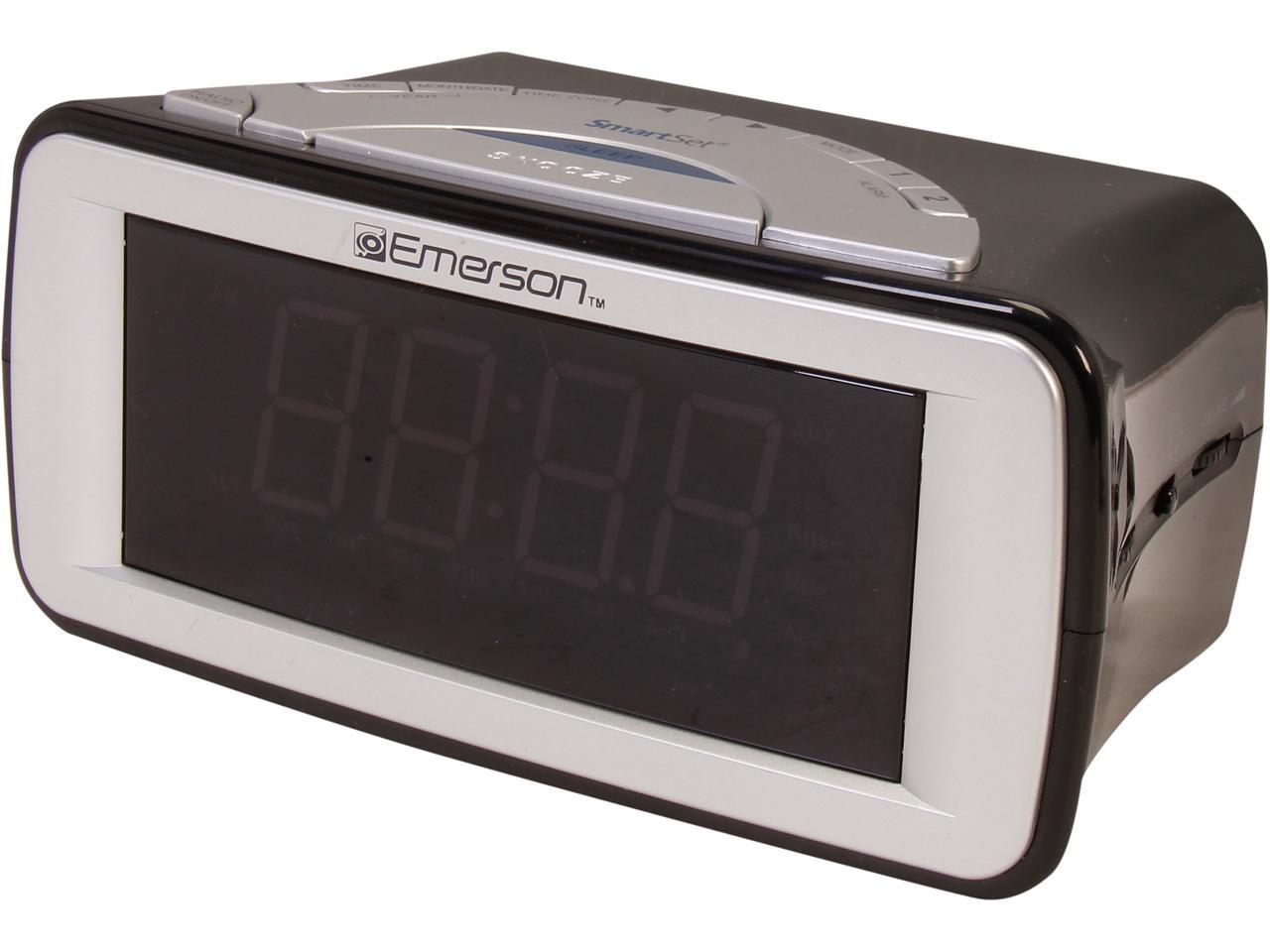 Refurbished EMERSON SmartSet Dual Alarm Clock Radio CKS9051