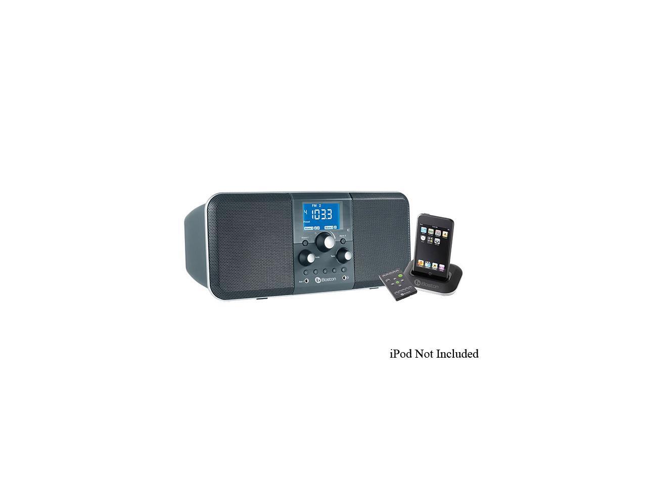 Boston Acoustics Horizon Duo AM/FM Stereo Radio w/ iPod Dock (Midnight ...