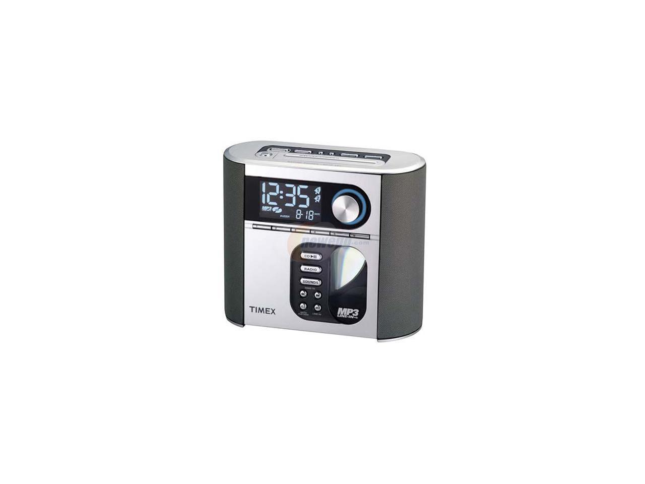 Timex T617S Digital PreSet Stereo CD Clock Radio with Nature Sounds