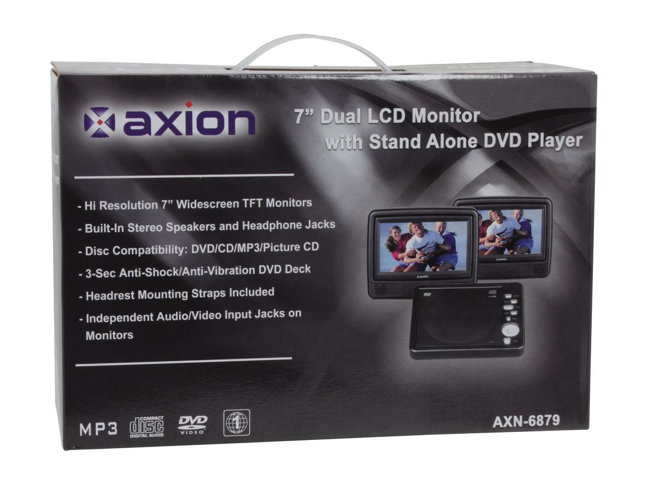 Axion AXN6879 7" Dual Widescreen Portable DVD Player