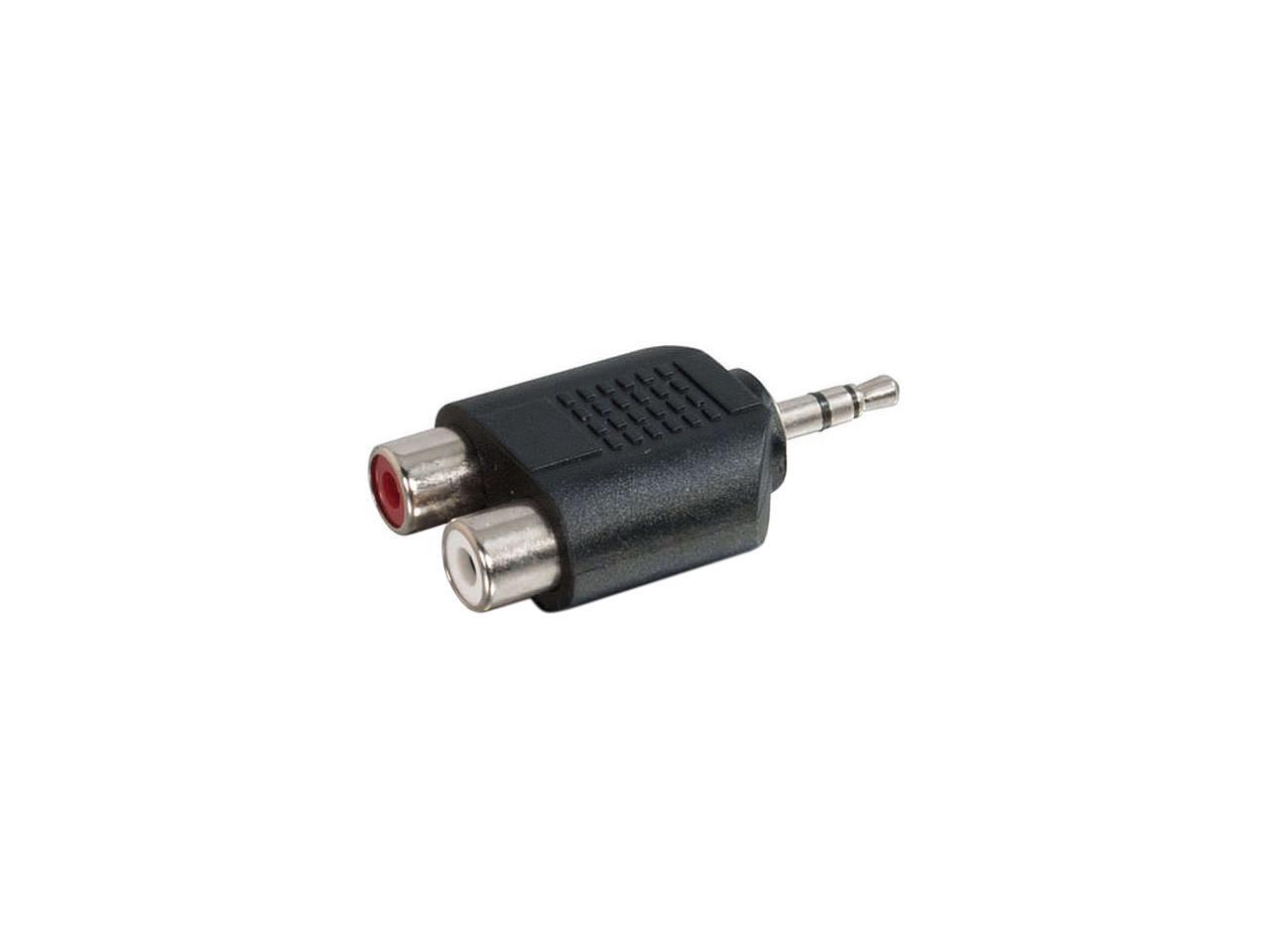C2g 40645 3 5mm stereo male to dual rca female audio adapter taa