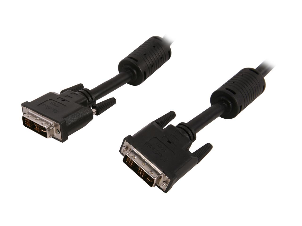 DVIISMM6 Black Male to Male DVII Single Link Digital Analog Monitor Cable