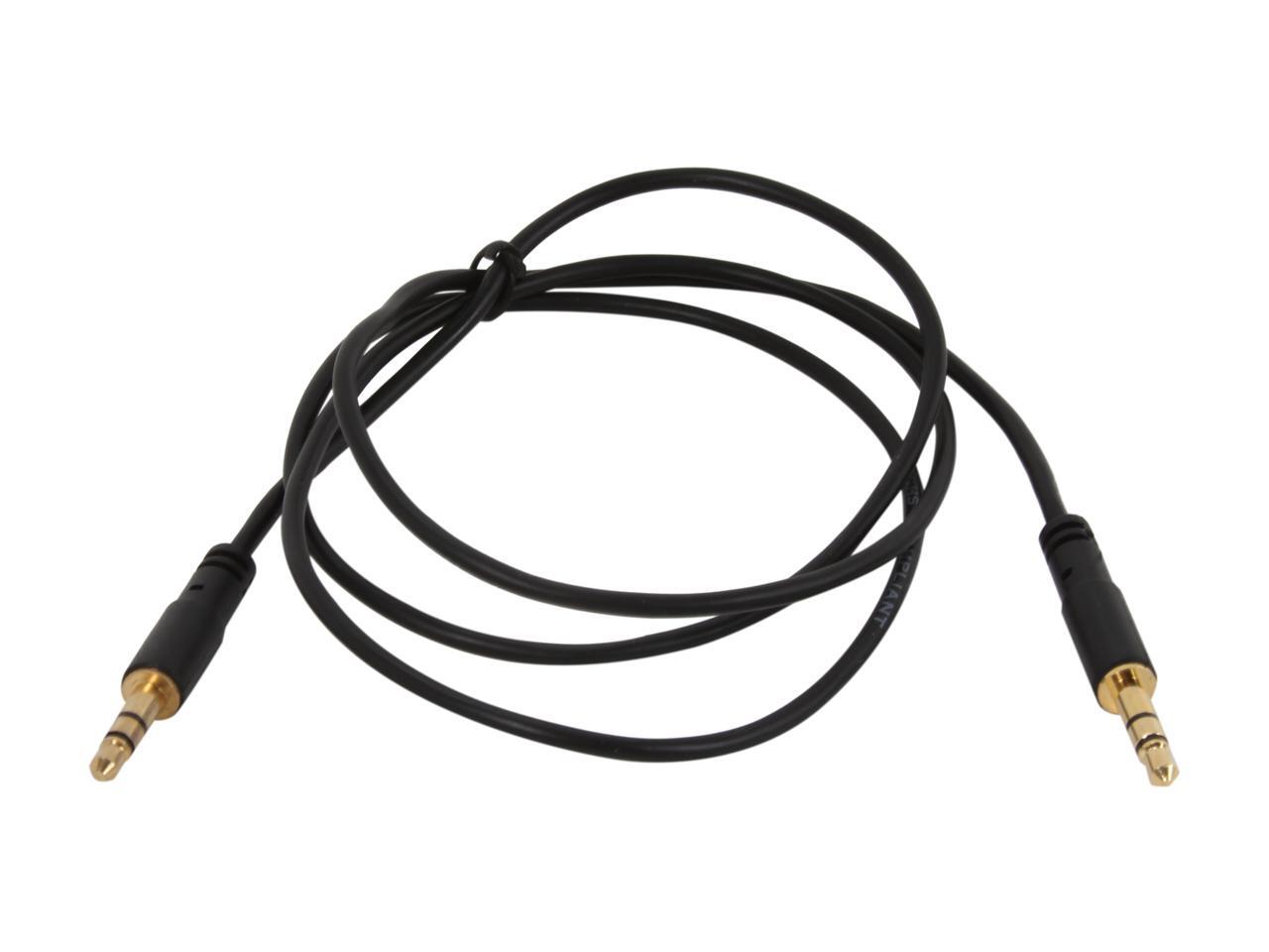 MU3MMS Slim 3.5mm Stereo Audio Cable