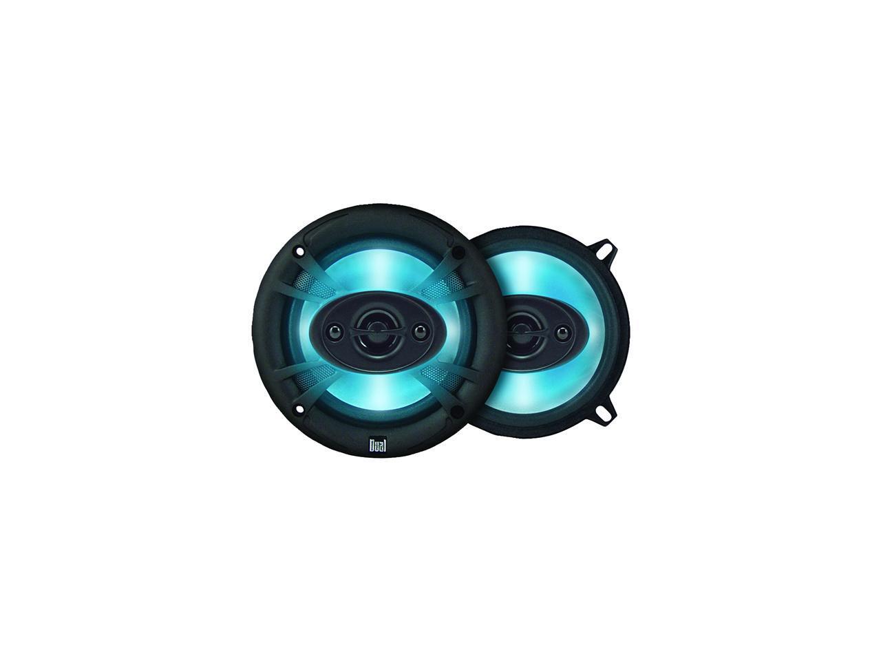Dual 6.5" 140 Watts Peak Power 3Way Illuminite Speakers
