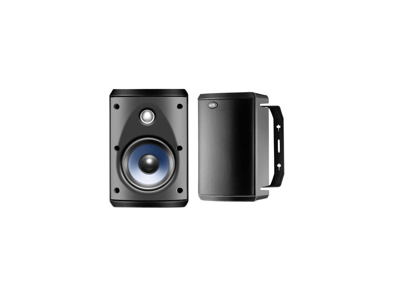 Polk Audio Atrium 45 Black High Performance Outdoor Speaker Pair