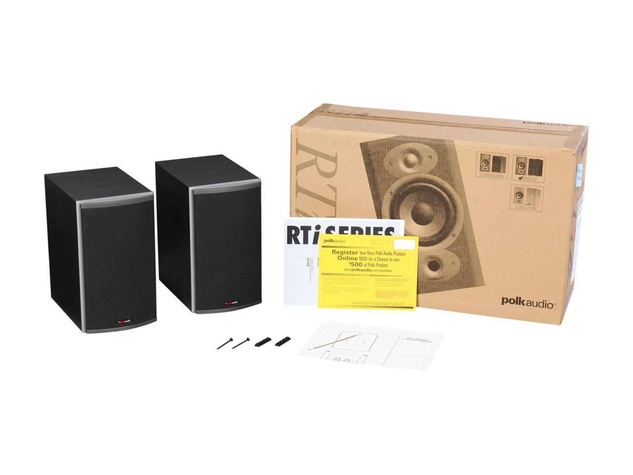 Polk Audio RTi4 Bookshelf speaker Pair (Black) Newegg.ca