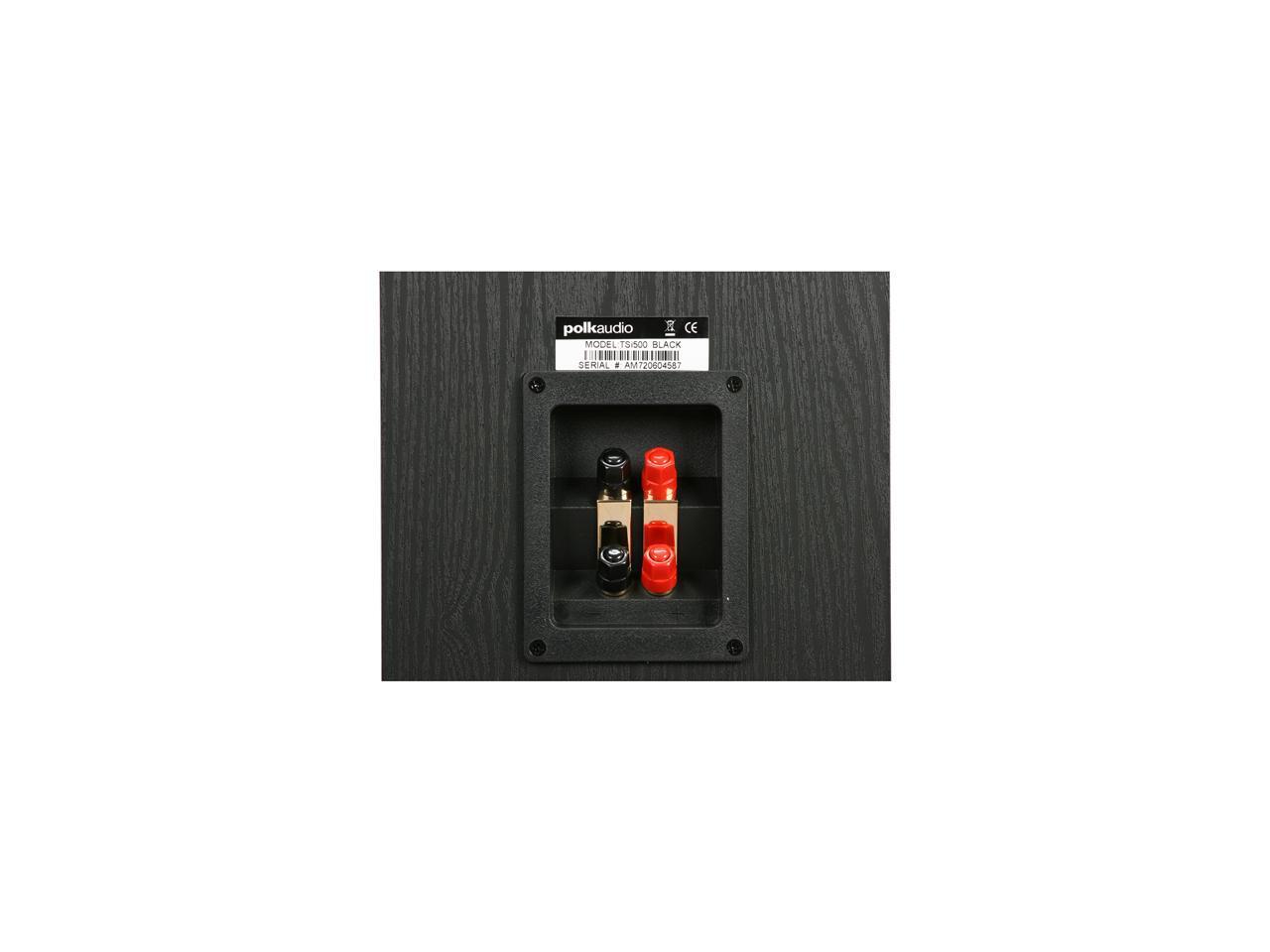 Polk Audio TSi500 Black Compact Tower Speaker Single