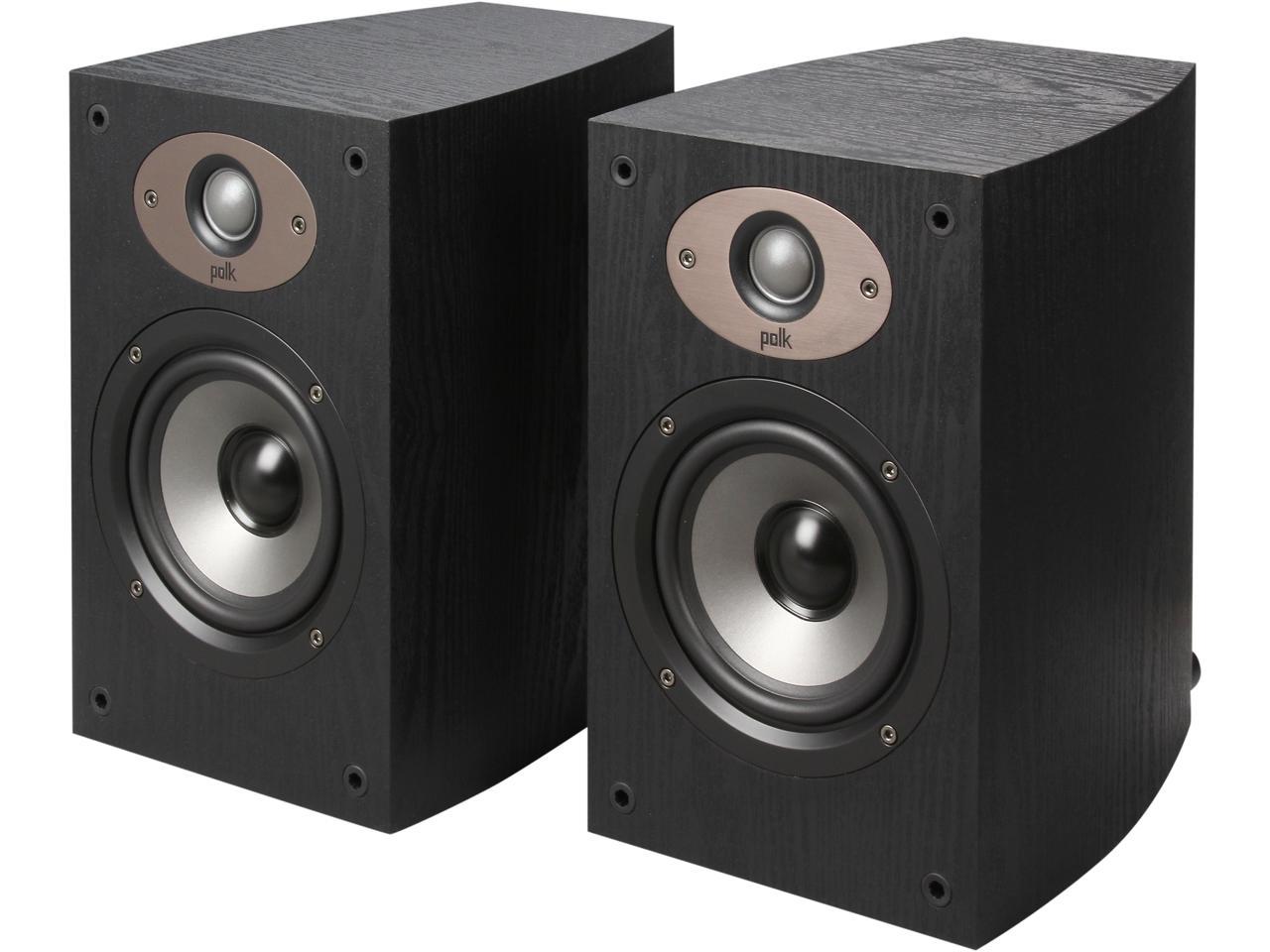 Polk Audio Tsx110b Black 2-way Speaker With 5 1 4-inch Driver Pair 