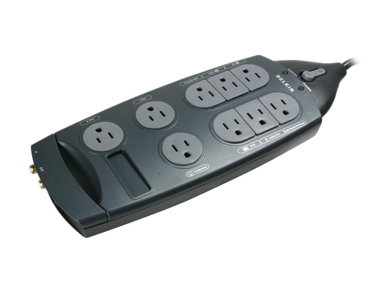 Belkin Pure AV F9A923fc08 Home Theater Surge Protector w/ 9 Outlets
