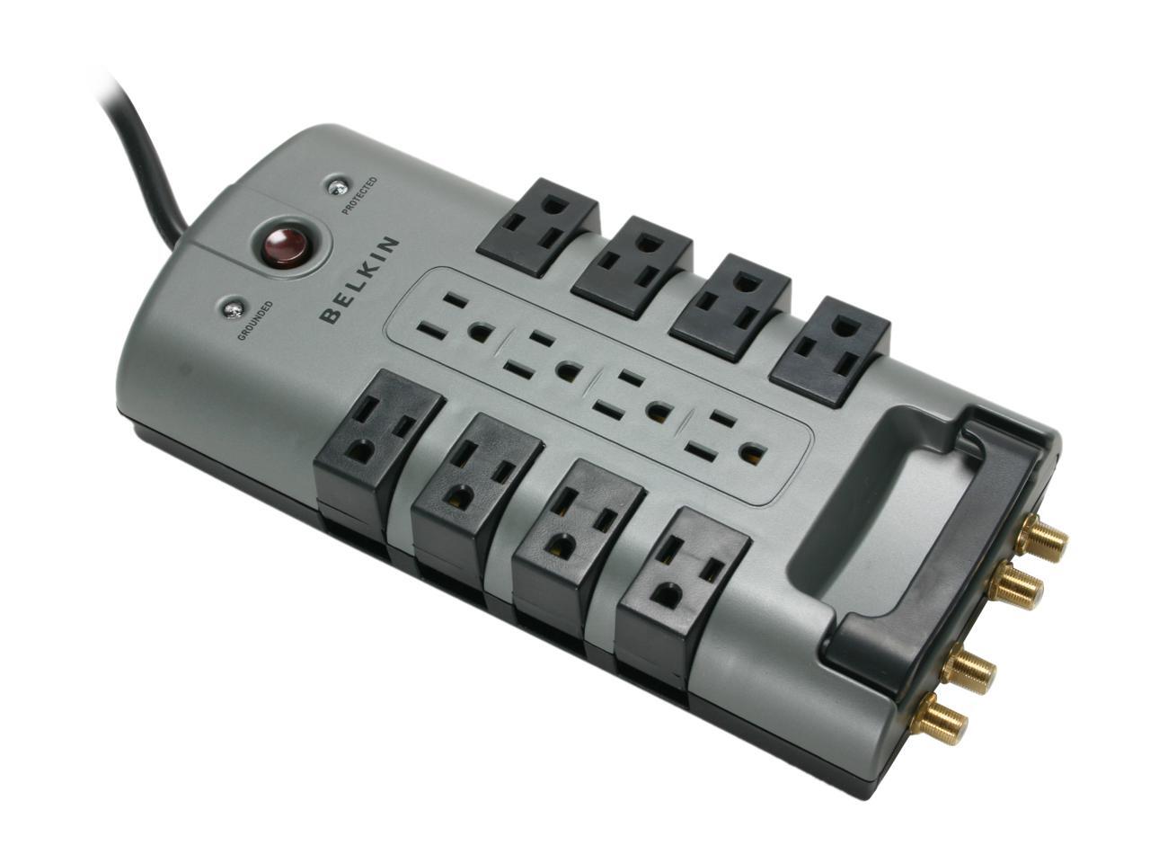 Belkin Pure AV AS11200FC06 12 Outlet Home Theater Surge Protector
