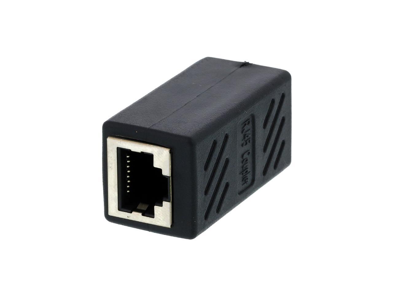 Coboc COUPLER-CAT6-STP Black Cat6 STP Ethernet Shielded 8P8C RJ45 ...