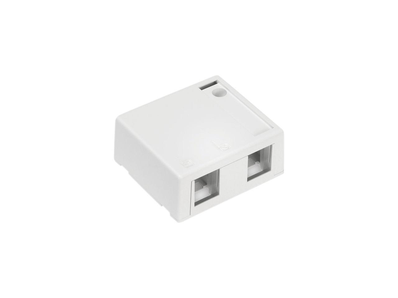 Scatole Da Parete Leviton QuickPort 2 Porte: Confezione Da 10, Montaggio Superficiale, Colore Bianco, Per Connessioni Di Rete E Audio/video - 3